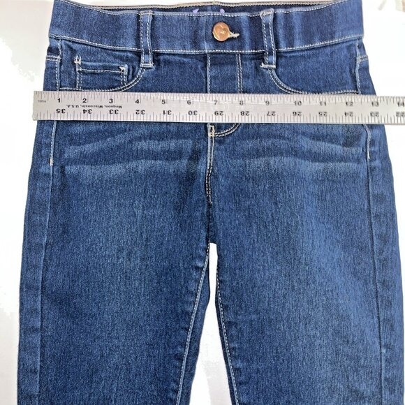 YMI Girls Size 10 Denim Jeans Blue Skinny Low Rise Dark Wash Stretch Comfortable - Picture 10 of 13